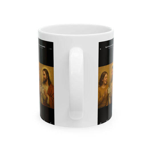 A Sip of Divine Friendship – Spiritual Coffee Mug