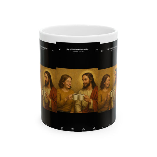 Charming Friendship Mug, Inspirational Gift for Coffee Lovers, Ceramic Coffee Mug, Funny Christian Mug, 11oz and 15oz